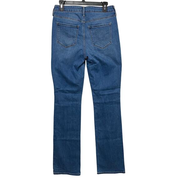 Old Navy Jeans Women’s Size 8 Tall Kicker Boot Cut Mid Rise Blue Denim - Picture 2 of 9